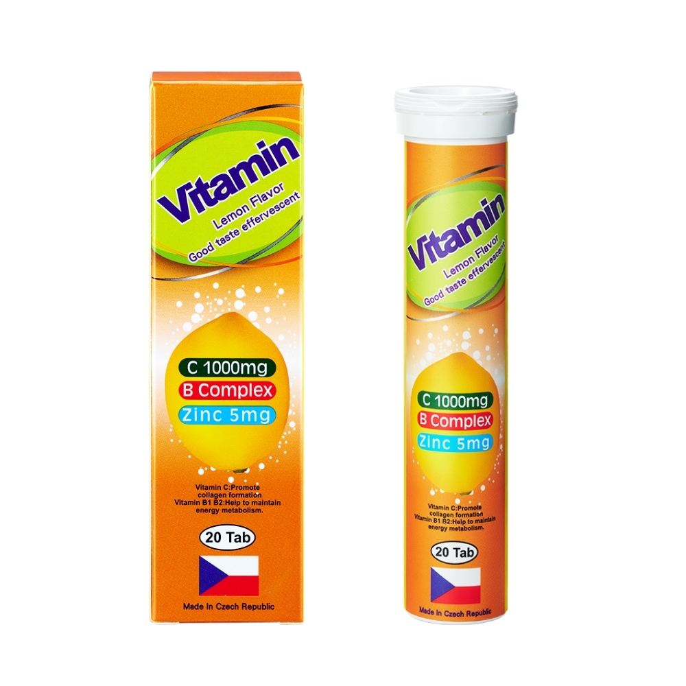卓越維他C+鋅+B 發泡錠 20錠