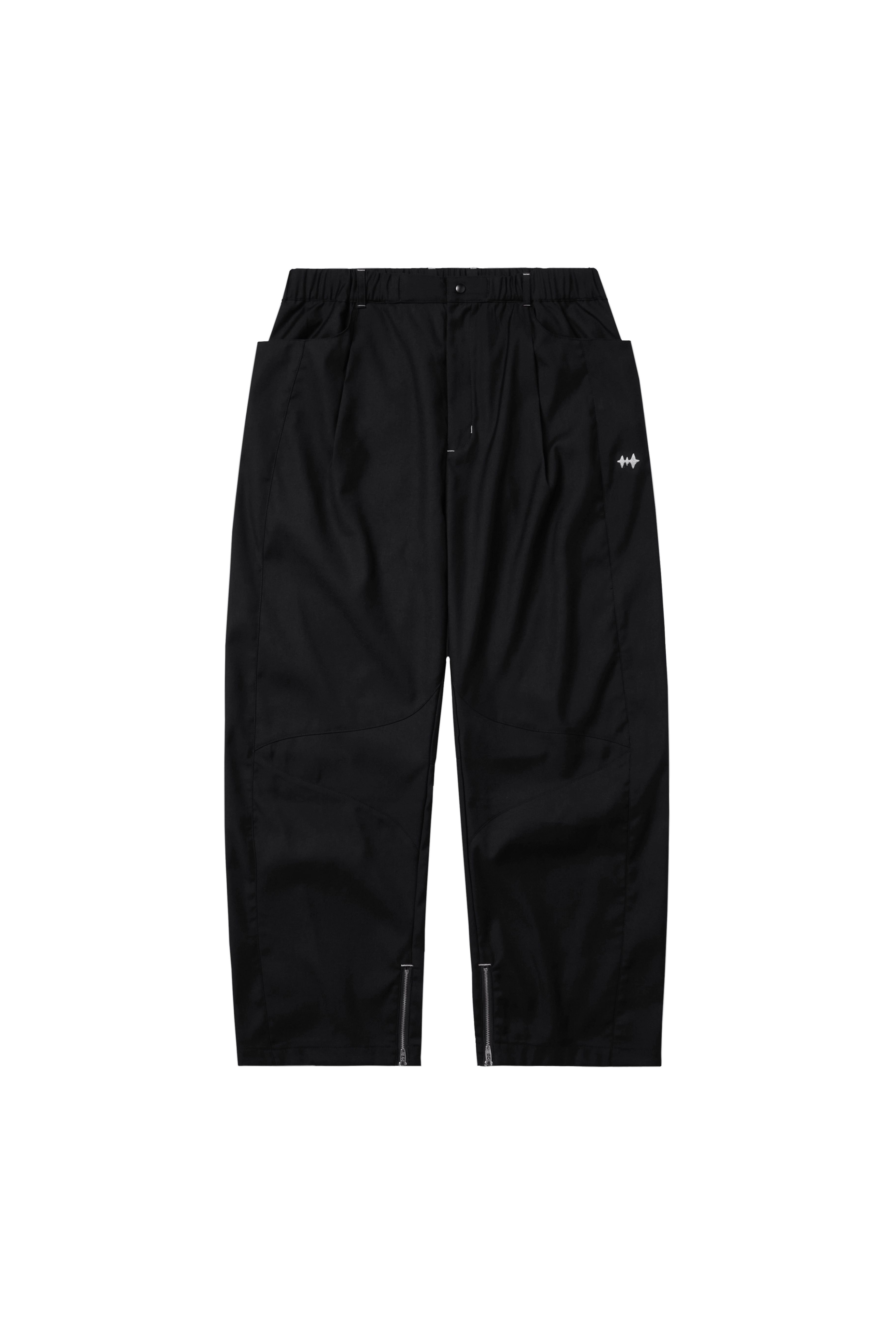 STAPLE ZIPPER TROUSERS