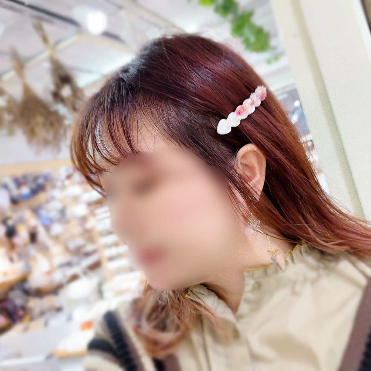 [手作家] 乾花貝殼片心形髮夾