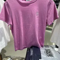 [S] MARITHE W EMBROIDERY LOGO TEE,PINK, 1MG24CTS104PNK (SMR69)