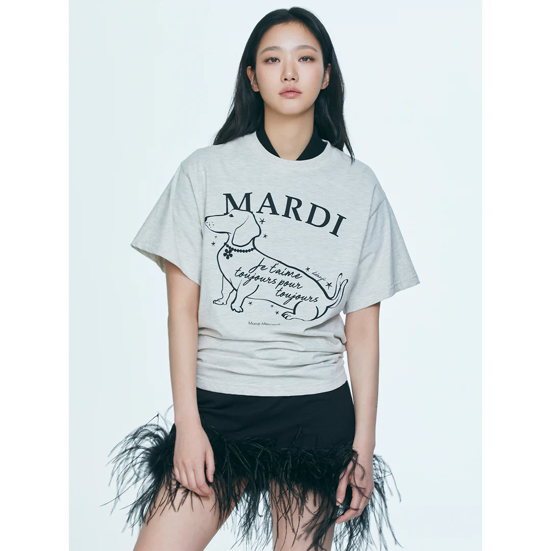 MARDI MERCREDI  SWING THE TAIL DDANJI FLOWER CHOKER T-SHIRT