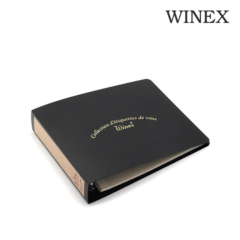 WINEX 酒標蒐集貼 整理冊 PC 黑色