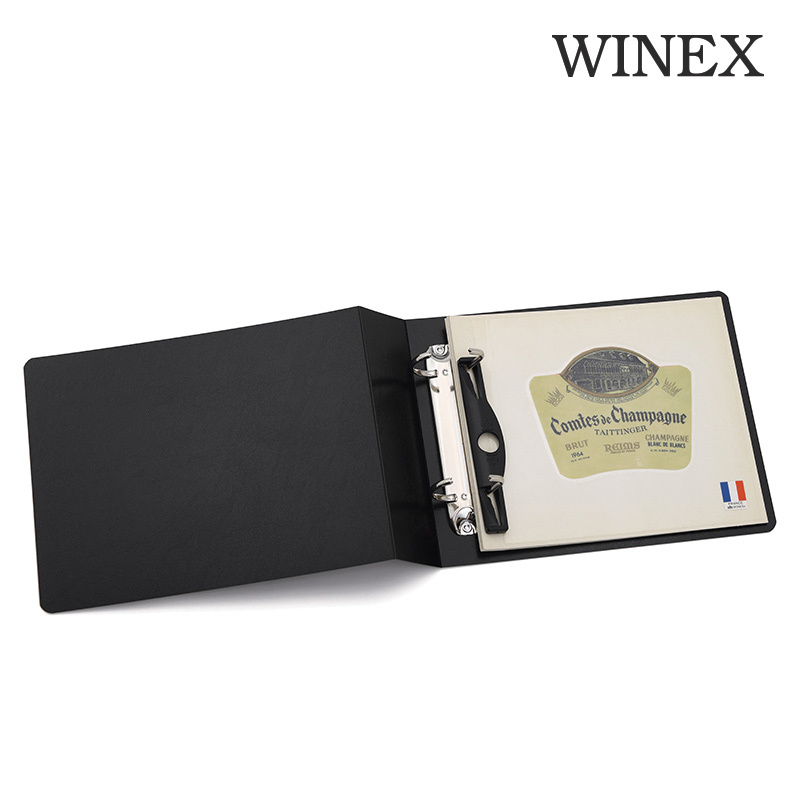 WINEX 酒標蒐集貼 整理冊 PC 黑色