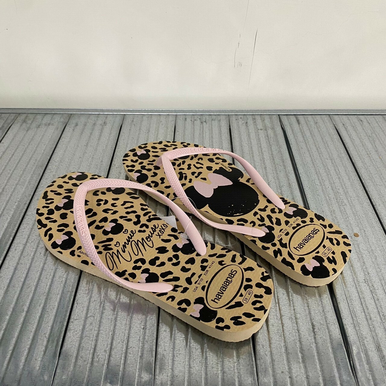 Havaianas 哈瓦仕 拖鞋 夾腳拖 米妮 迪士尼系列 4141203-0570W
