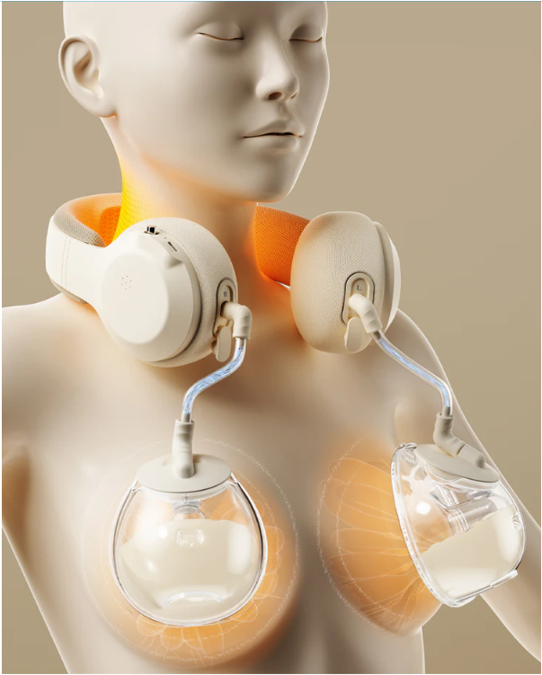 SnowBear 韓國小白熊 珍珠貝 掛頸式免提奶泵 HL-3058【香港行貨】