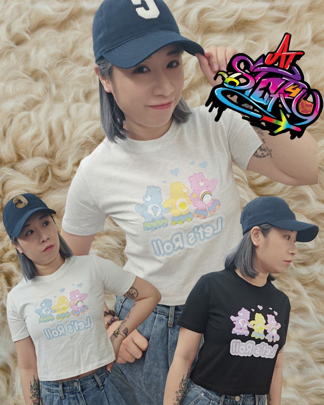 🇰🇷 韓國 CAREBEAR 短身TEE (K5/F983)