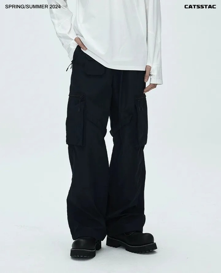CATSSTAC 多口袋設計工裝防曬傘兵褲