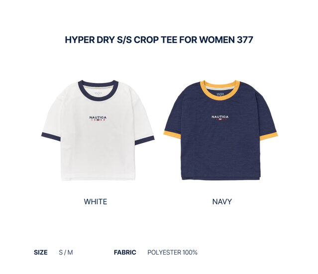 NAUTICA HYPER DRY WOMEN CROP TEE