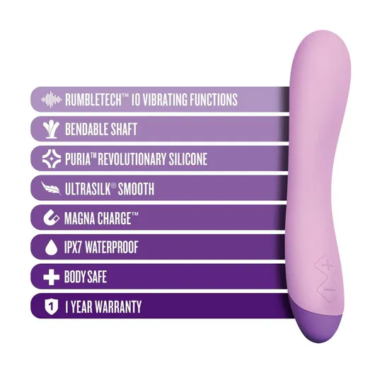 Blush Novelties - Wellness: 柔軟強力G點震動棒