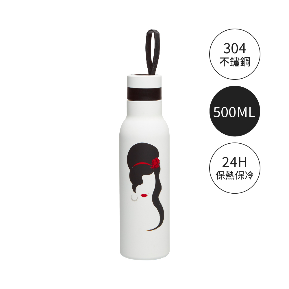 【限時團購】艾美懷絲 不鏽鋼輕量保溫瓶500ml 贈矽膠清潔刷