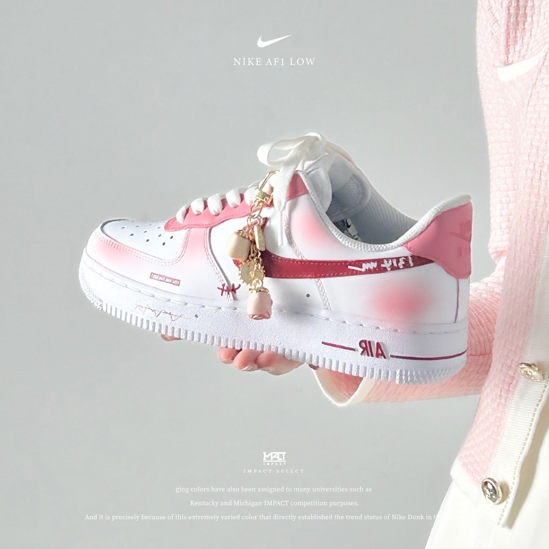 【訂製款】Nike Air Force 1 Low 玫瑰情語 情侶鞋 男女款