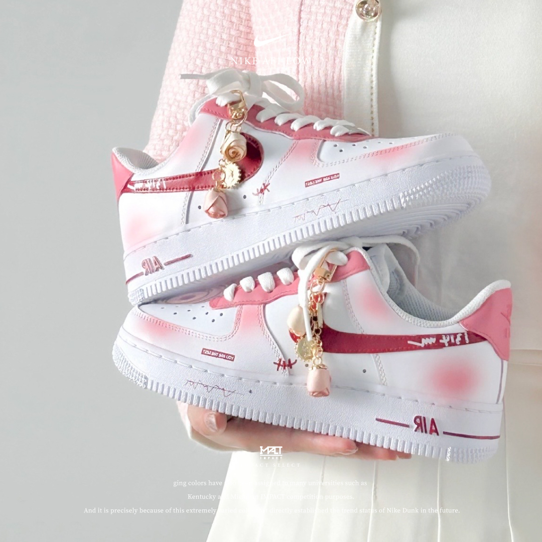 【訂製款】Nike Air Force 1 Low 玫瑰情語 情侶鞋 男女款