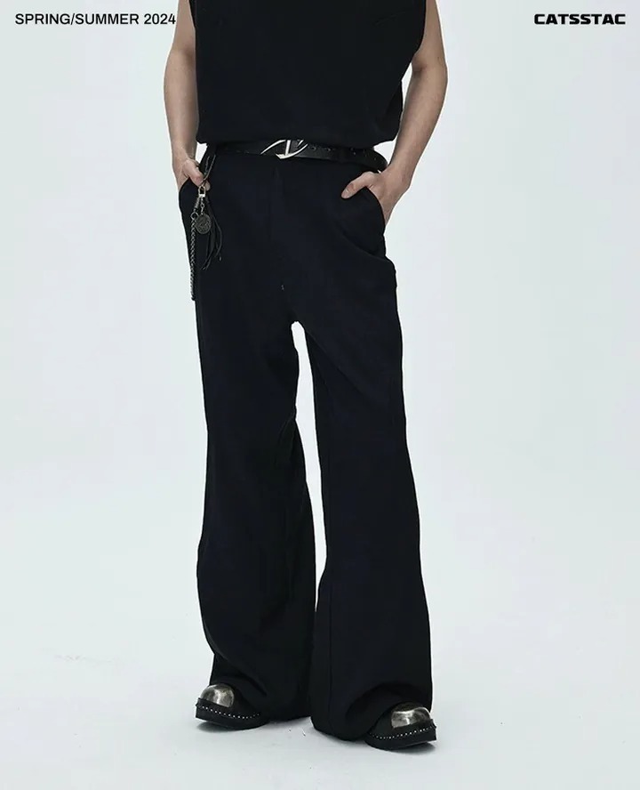 CATSSTAC 解構裁片直筒闊腿西裝長褲