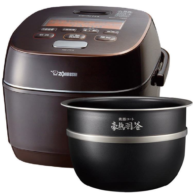 ZOJIRUSHI 象印 10人份 日本製 鐵器塗層豪熱羽釜壓力IH電子鍋(NW-JTF18)