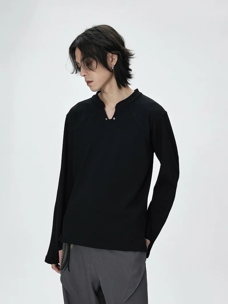 CATSSTAC 24SS V領分割線內搭長袖