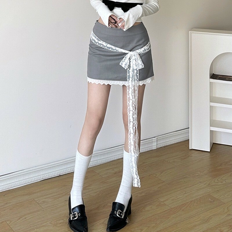 蕾絲短裙