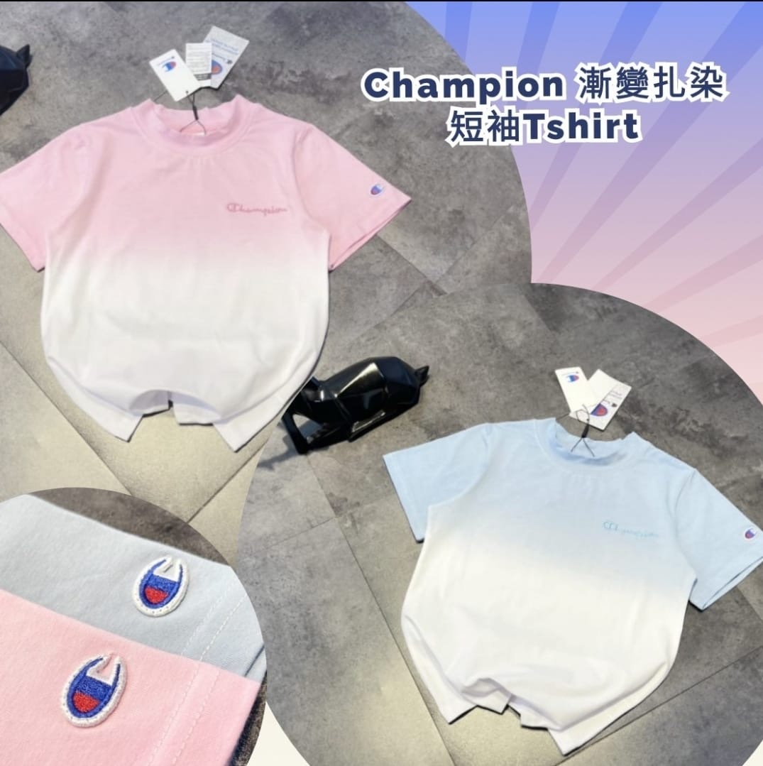 Champion漸變扎染短䄂Tee