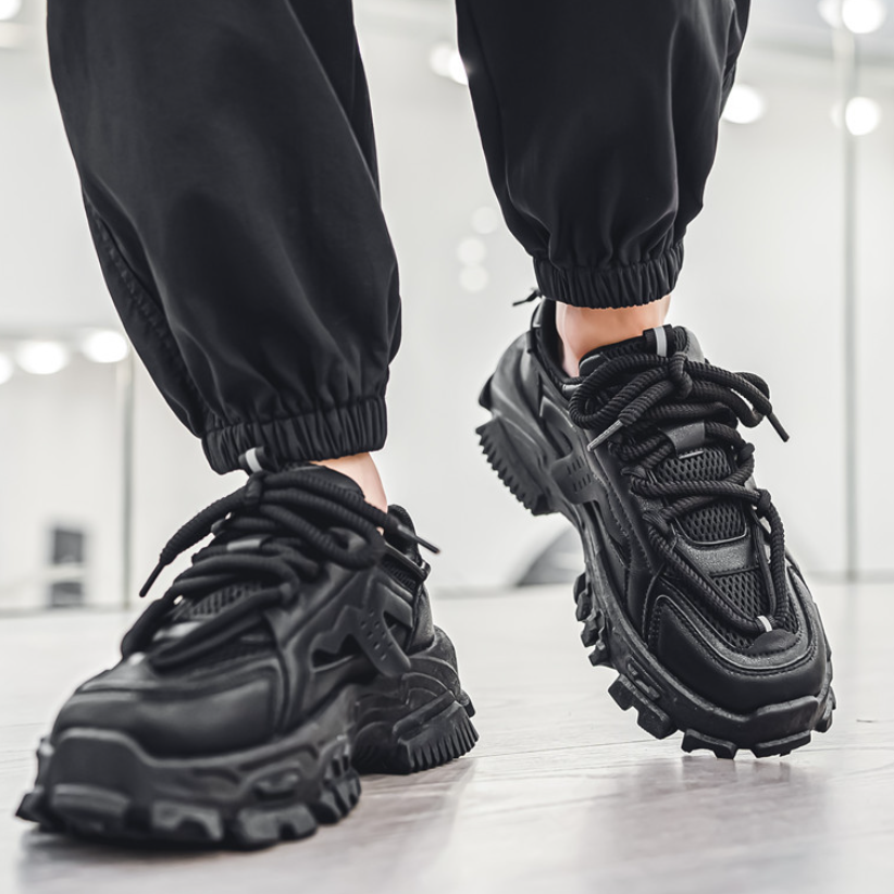 免運|贈襪-鋸齒設計綁繩造型厚底老爺鞋子【ACGC002】