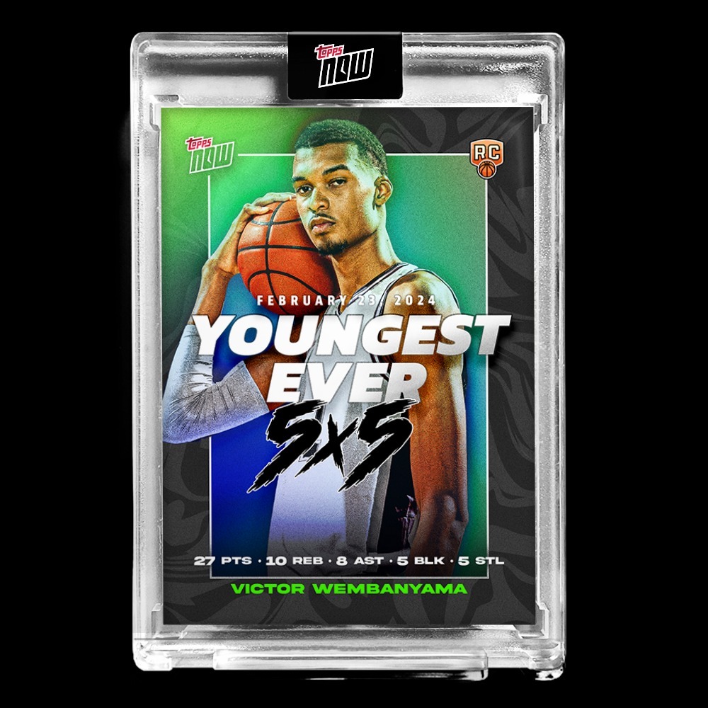 NBA球員卡 Victor Wembanyama - 2023-24 TOPPS NOW® Basketball Card VW-2 - PR: 29675
