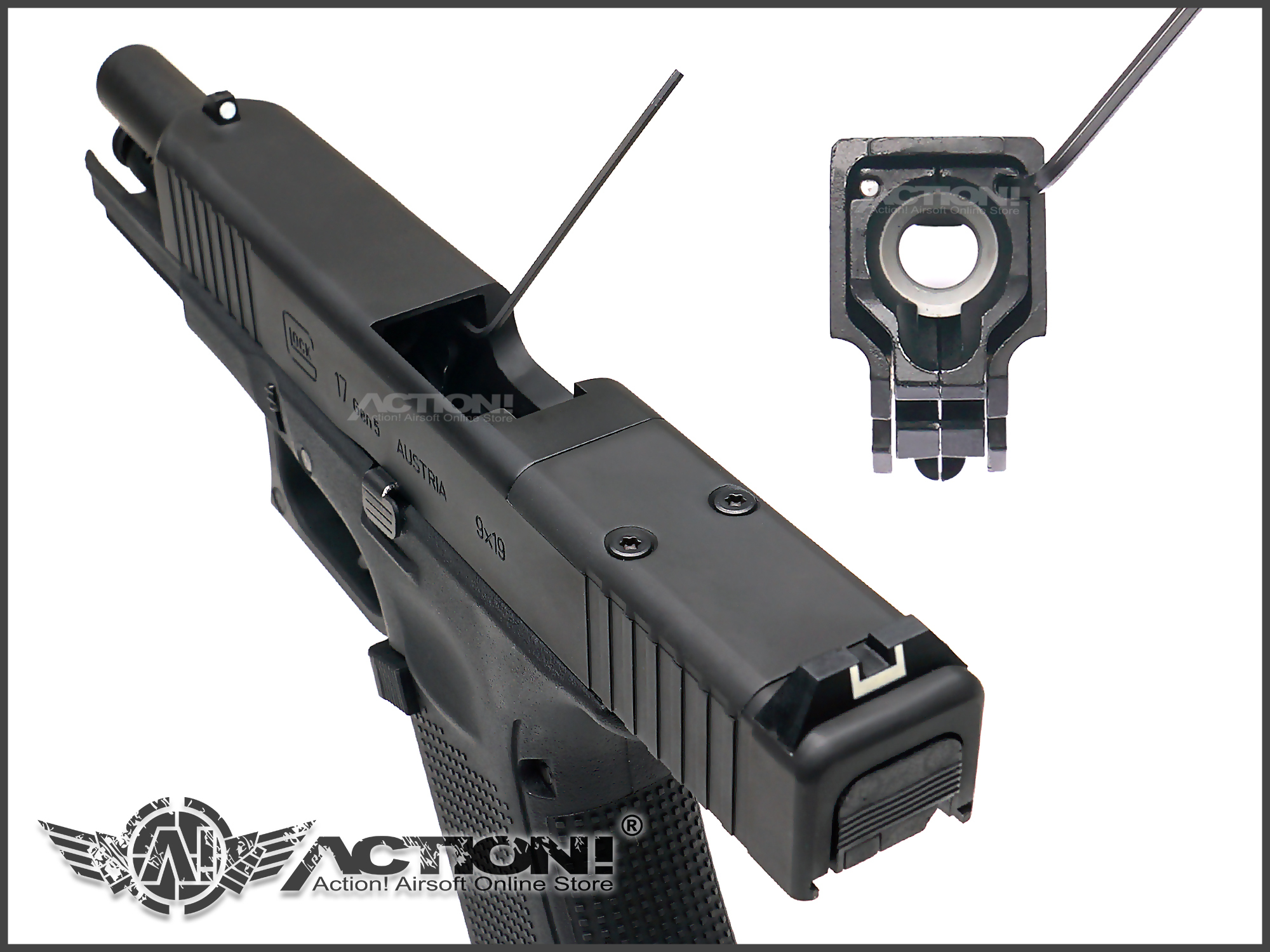 GHK/Umarex - G17 /GLOCK 17 Gen5 MOS AIRSOFT GBB Pistol