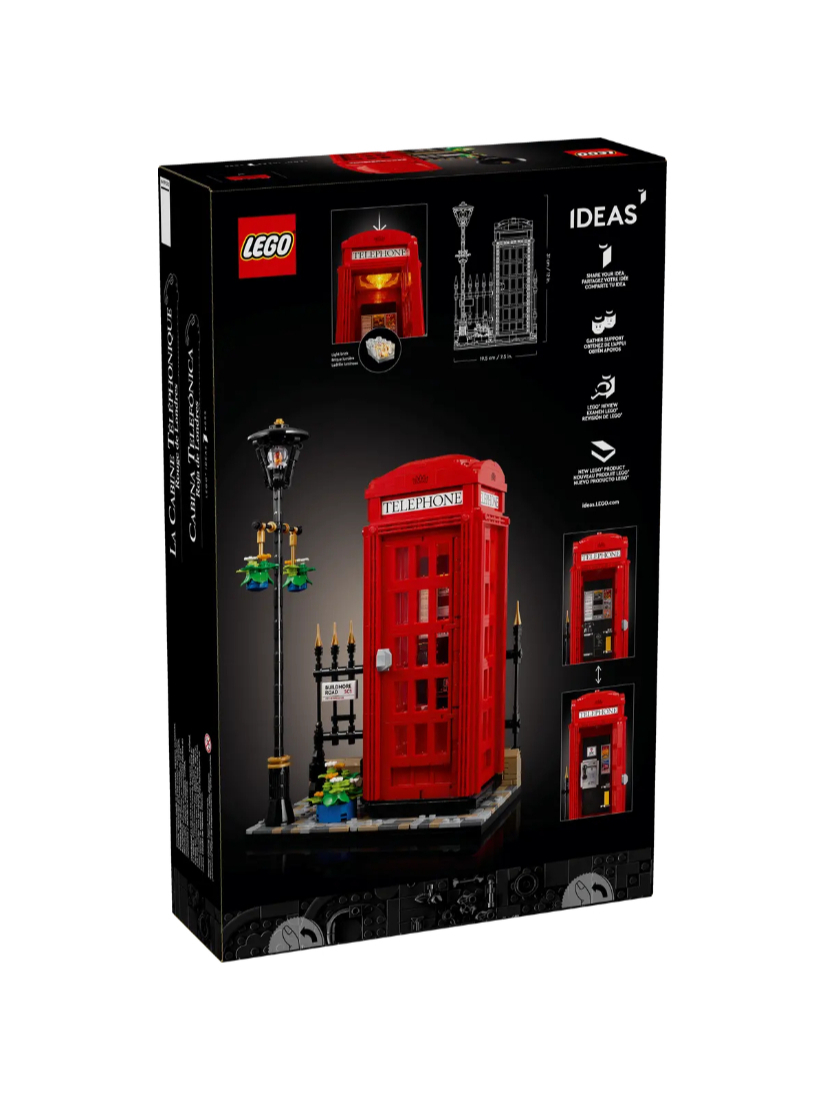 LEGO 21347 Red London Telephone Box