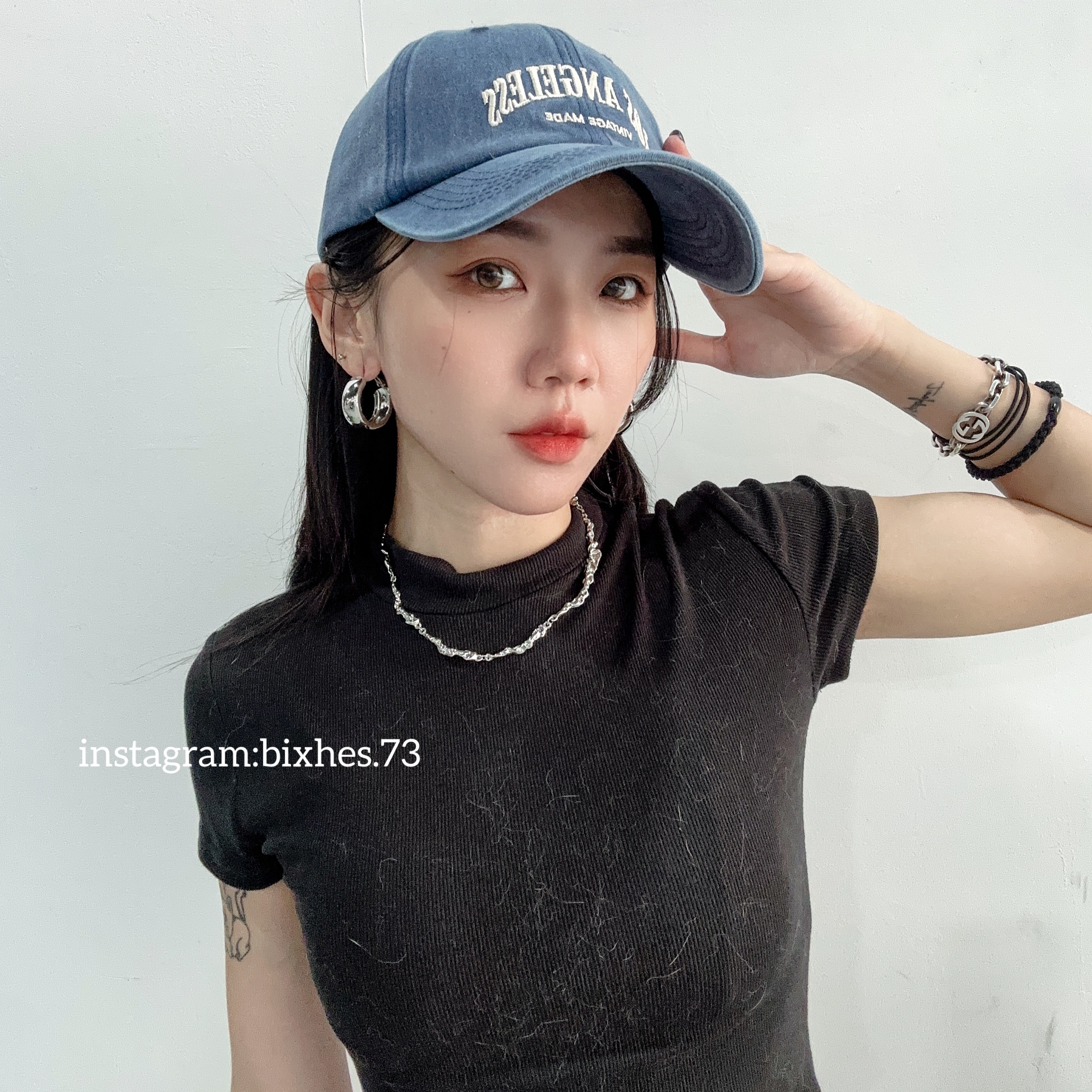 粗銀圈耳環(K00065)