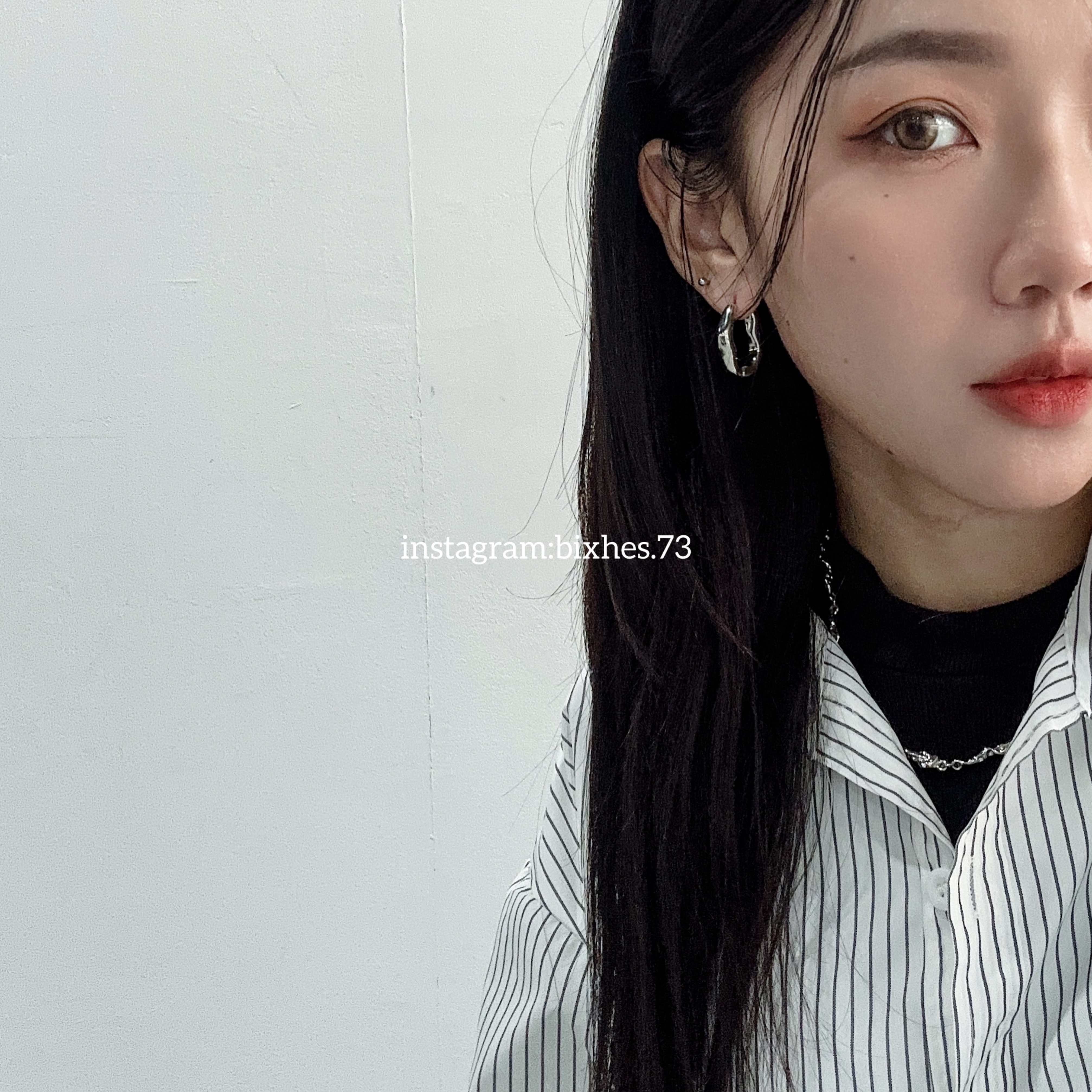 質感不規則扭曲耳環(K00066)