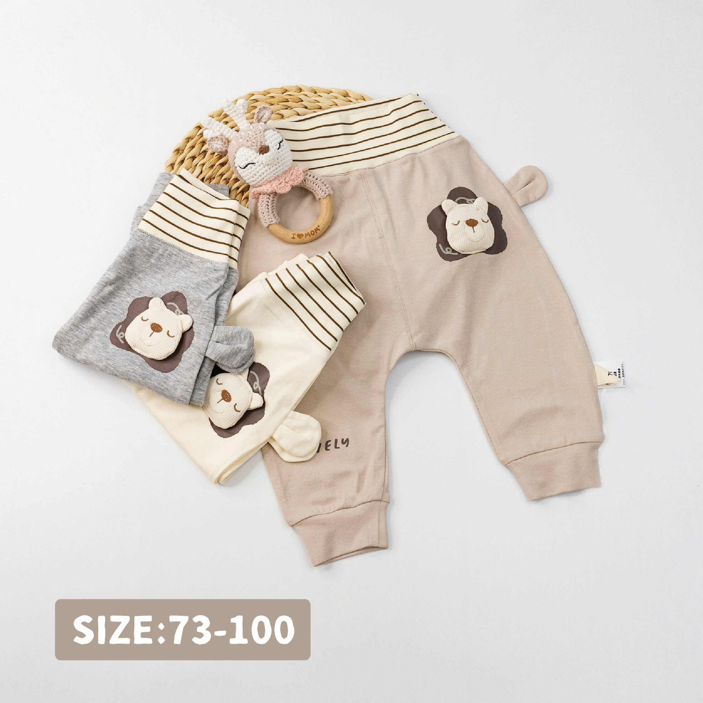 【JG0349】沉睡動物親膚舒適護肚褲/長褲＊三色