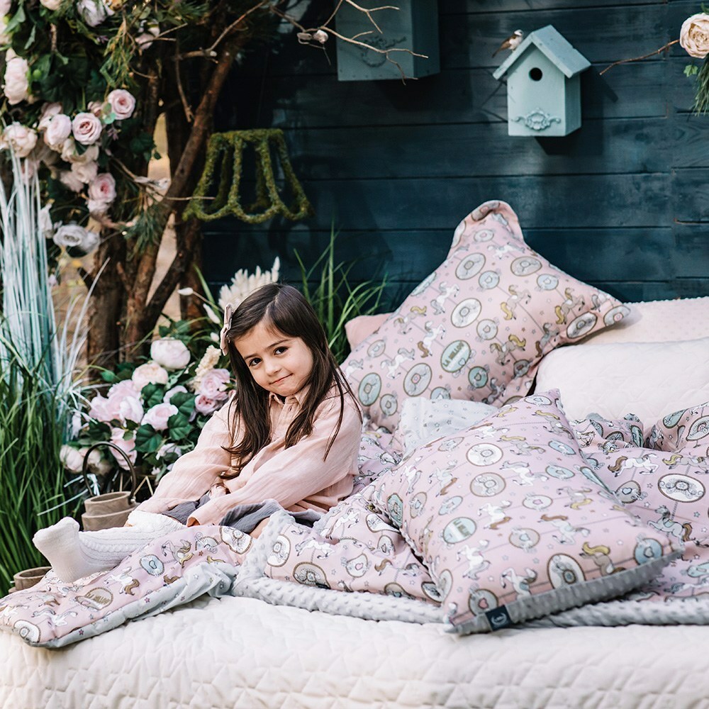 La Millou波蘭 豆豆大枕心｜動物交響樂｜果漾蜜桃粉