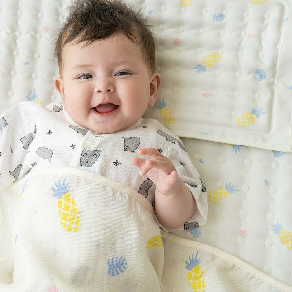 lolbaby韓國 Hi Jell-O涼感蒟蒻床墊加大(防水隔尿款)｜沁甜鳳梨