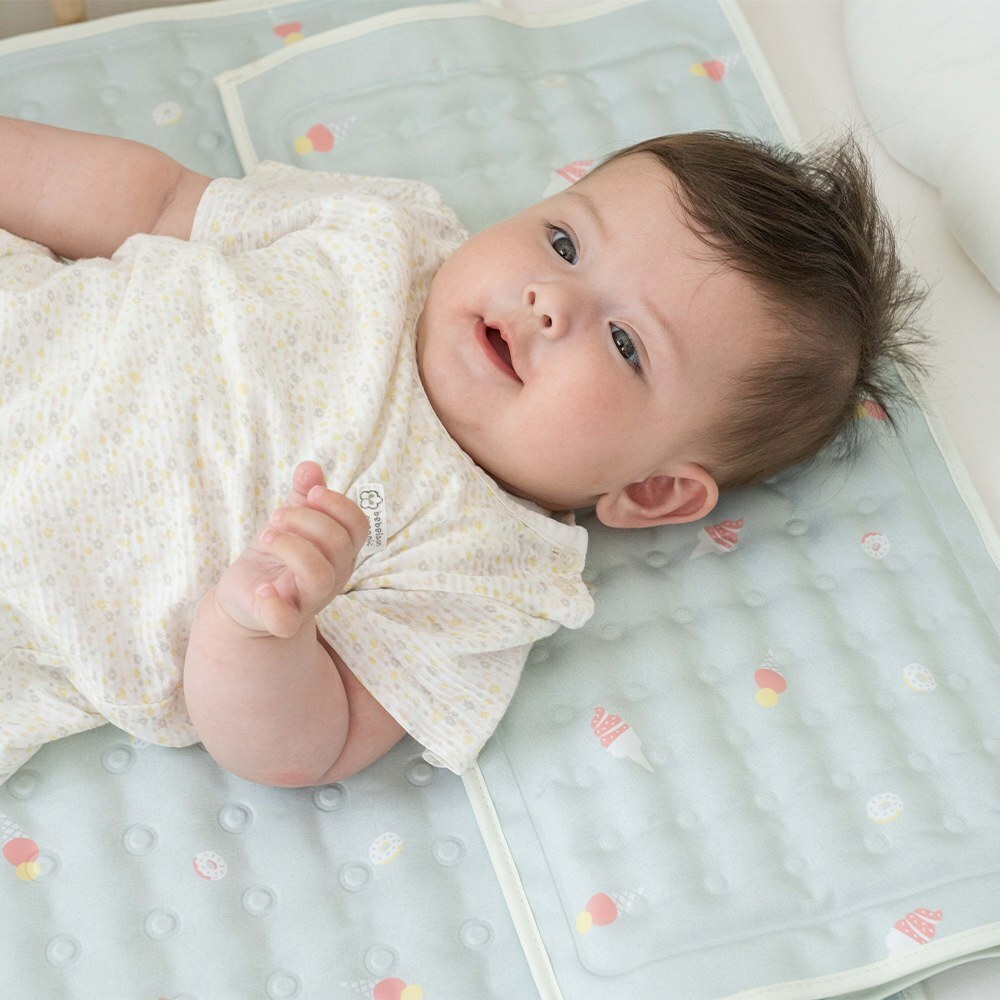 lolbaby韓國 Hi Jell-O涼感蒟蒻床墊加大(防水隔尿款)｜冰淇淋