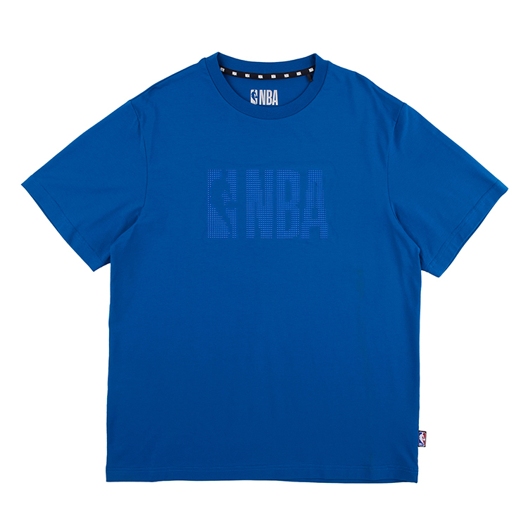 【NBA】滴膠Logo印花短袖 - 灰/黑/藍
