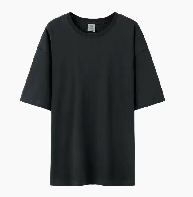 爆款不透純棉打底短袖t恤男（碳灰色 尺碼：S-3XL）（下單後聯絡客服確認發貨尺碼）