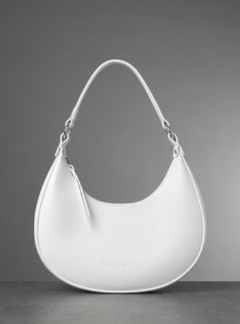 熱賣斜挎手提半月包（白色）（尺寸27cm * 28cm * 7cm）