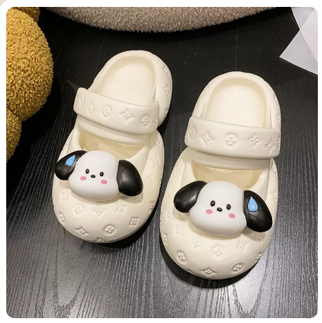 Cartoon sandals (beige/35-40 size) (contact customer service to confirm the shipping size after placing an order)