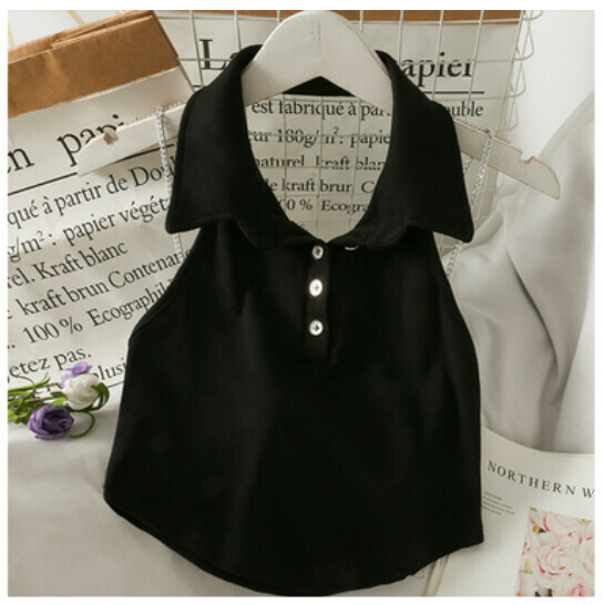 Halterneck Vest (Black) (One Size)