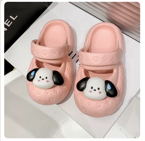 Cartoon sandals with a hole in the (pink/size 35-40) (contact customer service to confirm the shipping size after placing the order)