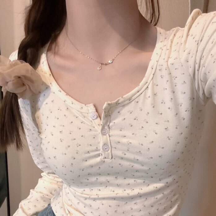 Hot selling floral bottoming shirt (one size fits all) (suspenders)
