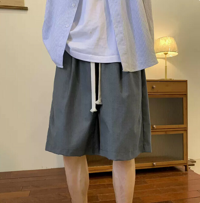 熱推休閒五分褲（深灰色M-2XL）（下單后聯繫客服確認發貨尺碼）