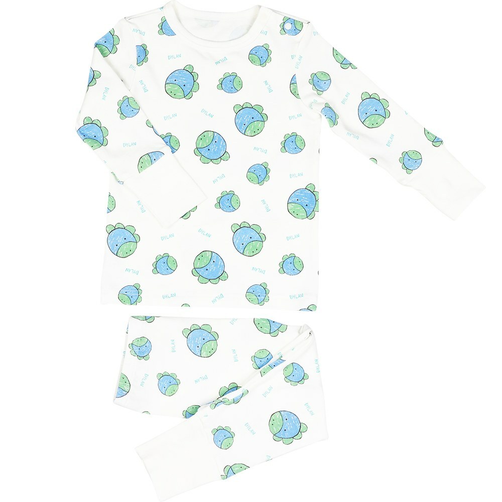 LILLE HAVEN韓國xMilo&Gabby美國 聯名款系列長袖內睡衣套裝MG二件入(1.5~6y)｜Dylan恐龍