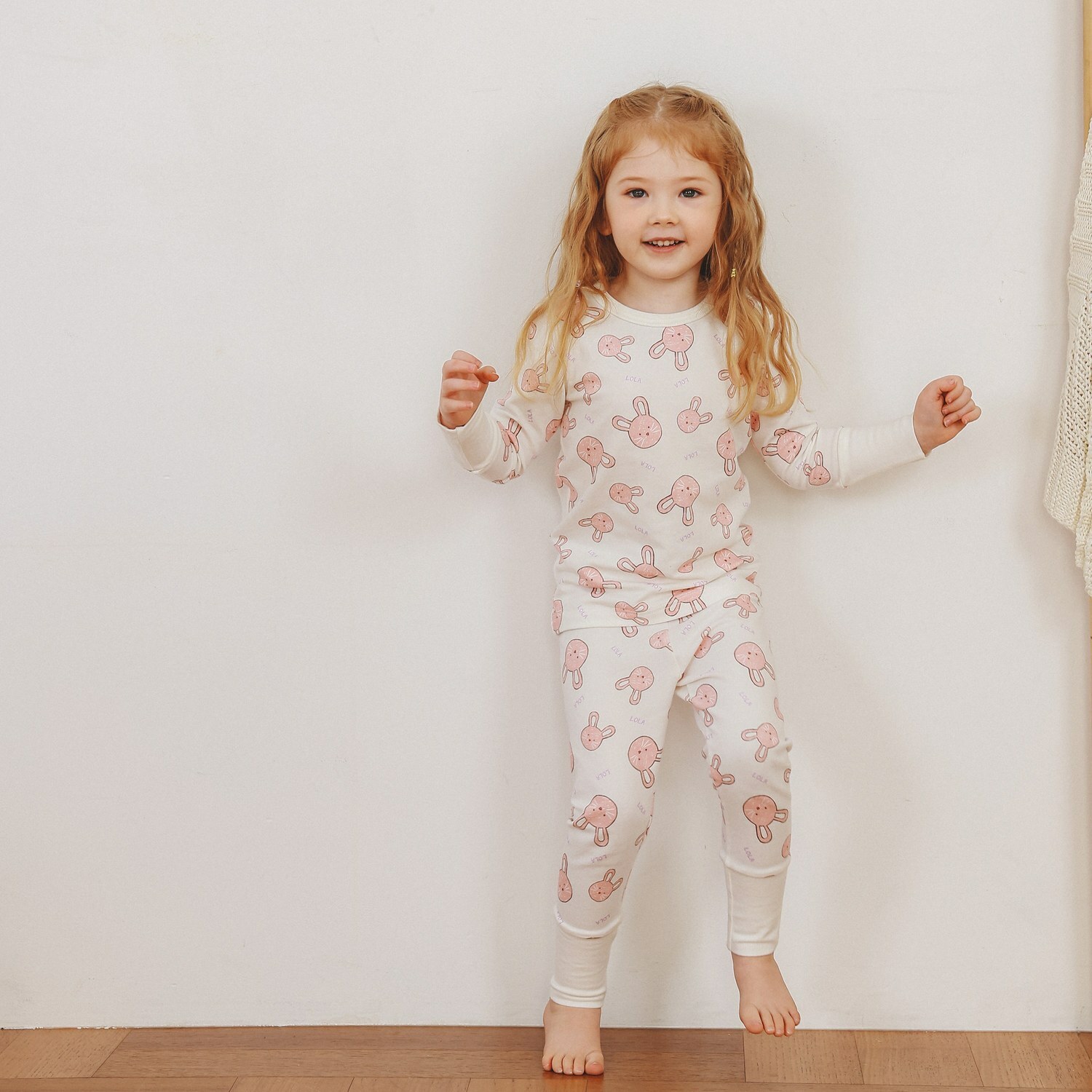 LILLE HAVEN韓國xMilo&Gabby美國 聯名款系列長袖內睡衣套裝MG二件入(1.5~6y)｜Lola兔兔