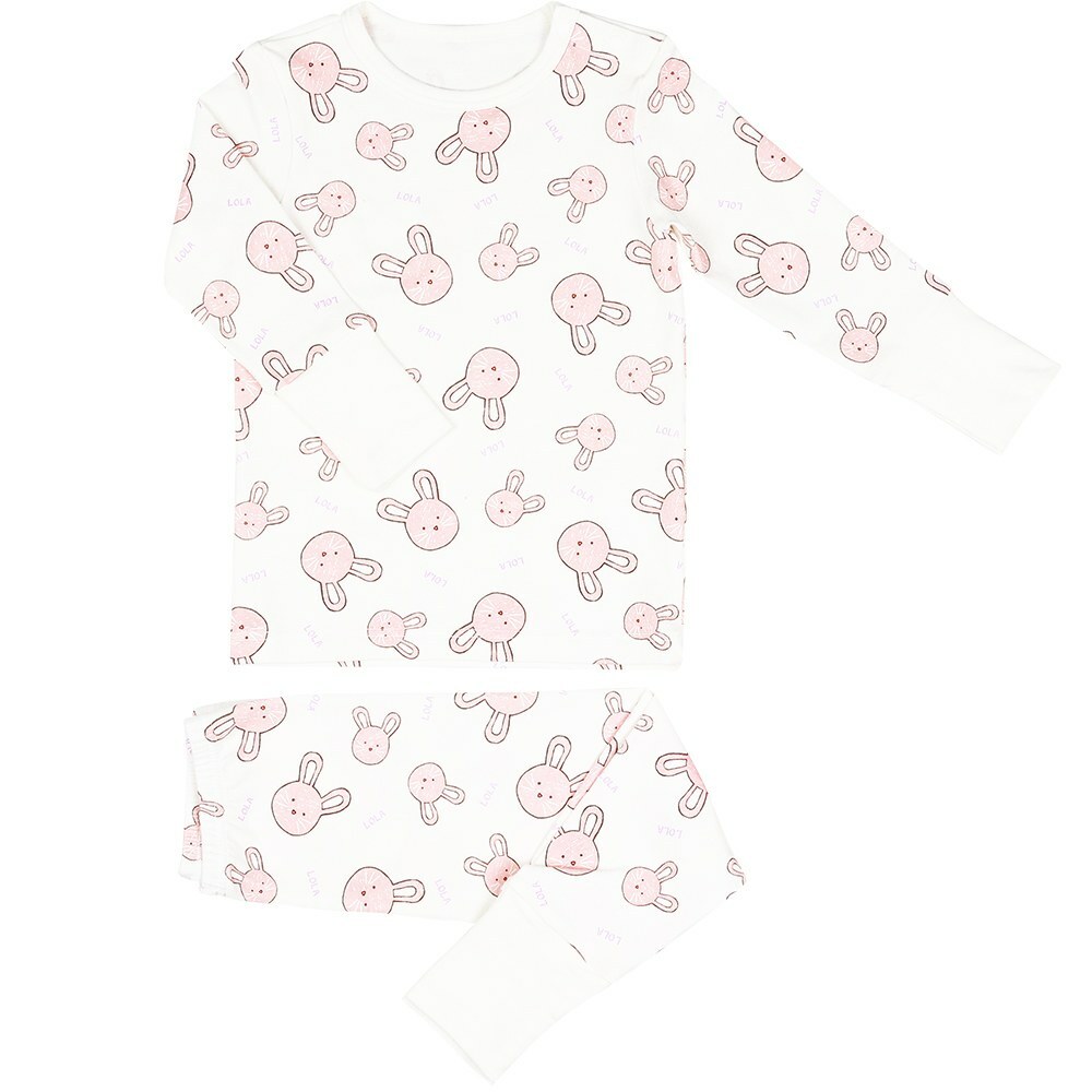 LILLE HAVEN韓國xMilo&Gabby美國 聯名款系列長袖內睡衣套裝MG二件入(1.5~6y)｜Lola兔兔