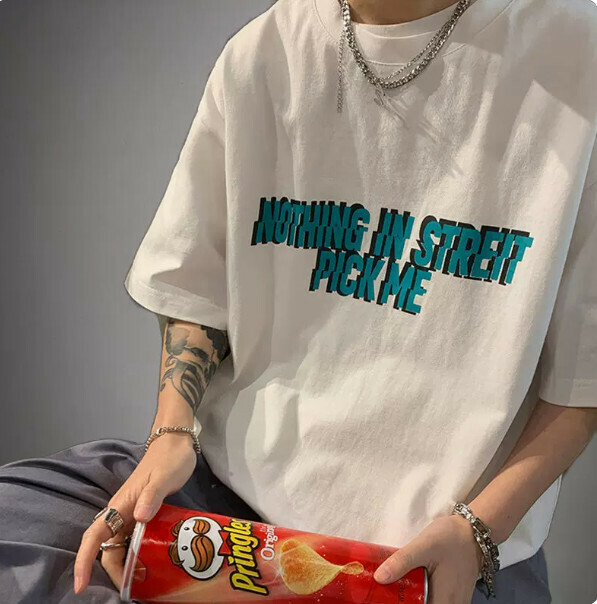 Men's cotton short sleeve T-shirt (white size: S-2XL) (contact customer service to confirm the shipping size after placing the order)