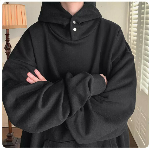 Hooded Sweatshirt Man (Black [M_2XL Size] (Contact customer service to confirm the shipping size after placing an order)
