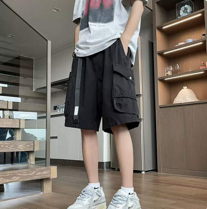 熱推速干工装短褲（黑色M-5XL）（下單后聯繫客服確認發貨尺碼）
