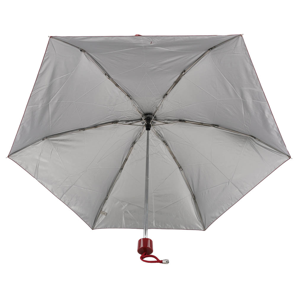 【COACH】CC Logo 滿版標誌環保材質迷你雨傘(栗子棕/紅色) C4322 RYV