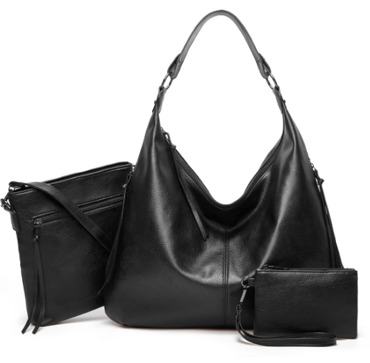 Hot selling three-piece mother bag set (black)