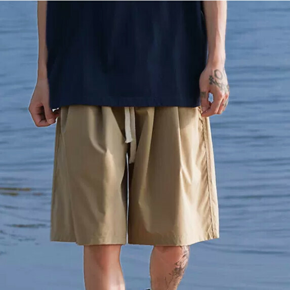 熱推休閒純色短褲男（淺卡其【M_2XL碼】（下單後聯繫客服確認發貨尺碼）