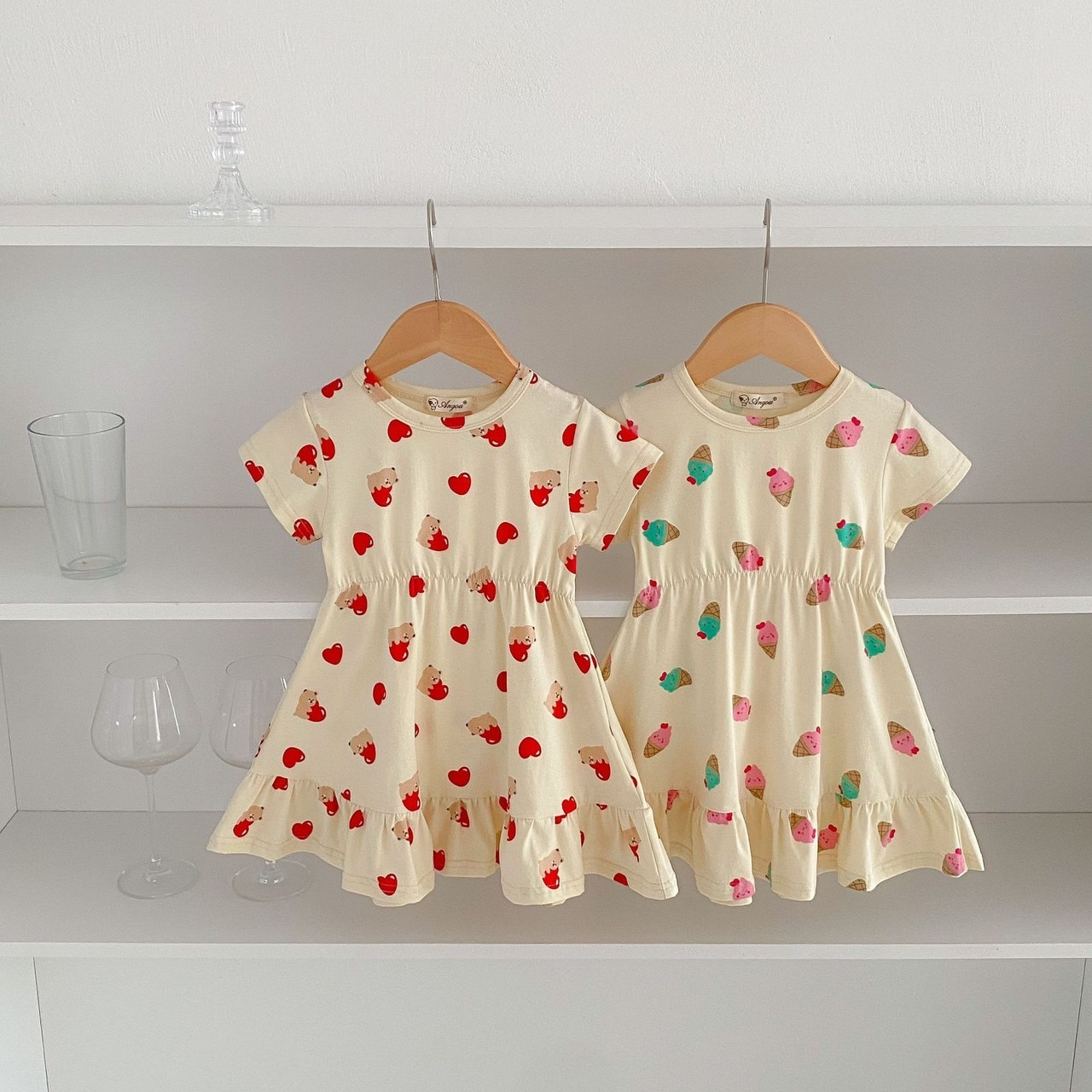 愛心熊/冰淇淋洋裝