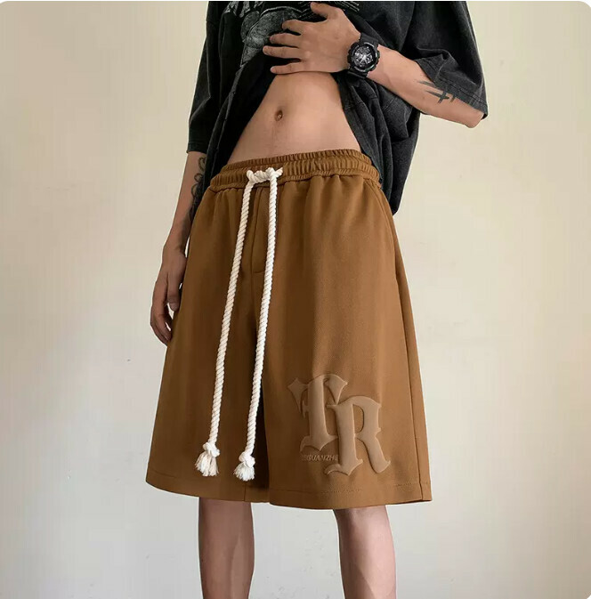 激抵休閒短褲（咖色M-5XL）（下單后聯繫客服確認發貨尺碼）